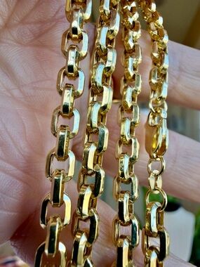 10. Karat gold link chain.